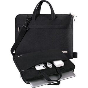 Laptop Bag 17 17.3 inch with Shoulder Strap & Handle, Waterproof Laptop Case